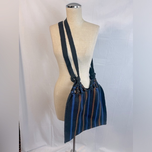 Handwoven Boho Cotton Tote - Picture 1 of 7